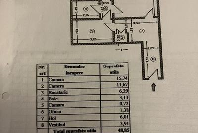 Apartament cu 2 camere decomandat, mobilat în Drumul Taberei - 1