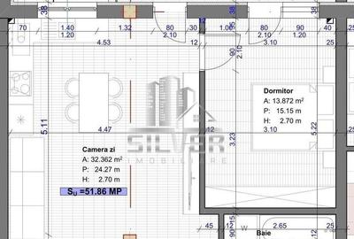 Apartament cu 2 camere/52 MP/Zona Terra. - 2