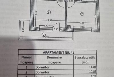 Apartament cu 3 camere semidecomandat în Rahova - 6