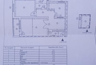 Vand apartament in Piatra Neamt, zona ITM-scoala 2, 3 camere - 1