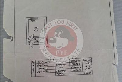 Depoul Victoria | Garsoniera | 13mp | Decomandata | B12823 - 1