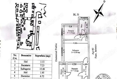 Apartament cu 2 camere decomandat în Central