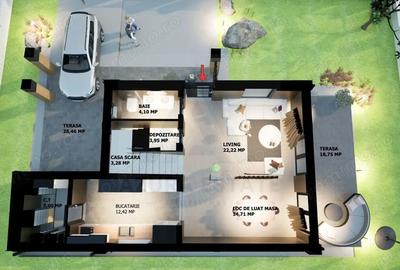 Casă cu Teren 360 Mp în Central