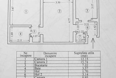 Apartament cu 2 camere semidecomandat, mobilat în Trocadero - 15