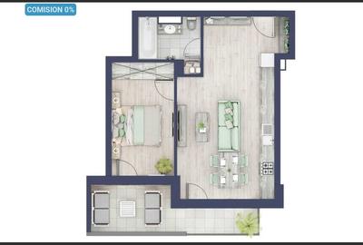 Apartment for sale, Semi-detached, Floor 3, 2 Rooms, Sibiu, Turnisor - 1