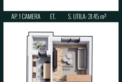 Garsonieră decomandată în Chiajna - 3