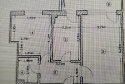 Apartament cu 2 camere decomandat, mobilat în Aviației