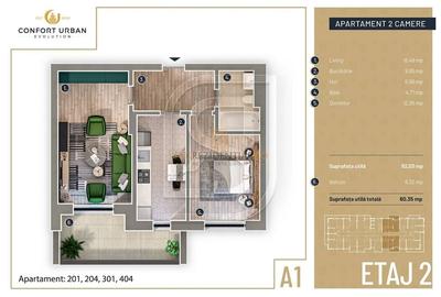 Confort Urban Evolution-Apartament decomandat cu 2 camere, zona Rahova - 8
