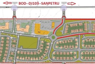Loturi intravilan intrare Bod dinspre Sanpetru , CF curti-constructii- RATE