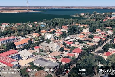 Pensiune Turistica | 2 Vile - 27 Camere Total - Teren 673 MP | Eforie Sud - CTA - 3