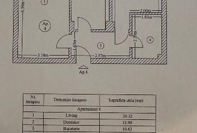 Apartament cu 2 camere decomandat, mobilat în Tunari - 12