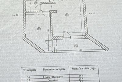 Apartament cu 2 camere semidecomandat în Nord - 7