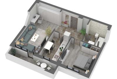 Apartament cu 2 camere decomandat în Central - 2