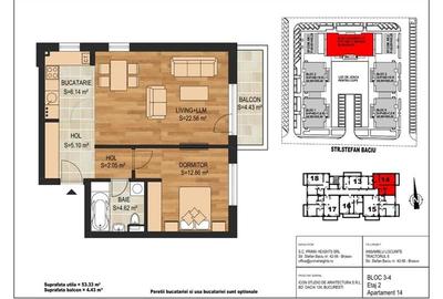 Totul nou,DOAR bucataria mobilata, cu terasa, Top City,  Brasov - 20