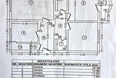 Apartament cu 3 camere decomandat în Tei - 1