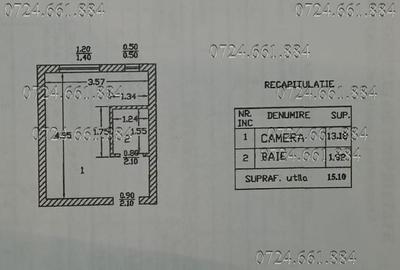Garsonieră semidecomandată în Brâncoveanu