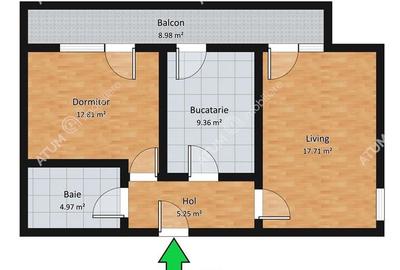 Apartament cu 2 camere decomandate si balcon in zona Turnisor in Sibiu Apartament cu 2 camere decomandate si balcon in zona Turnisor in Sibiu - 4