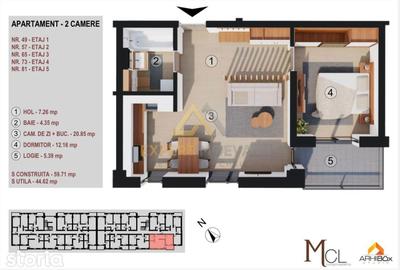 Apartament cu 2 camere în Gării - 10