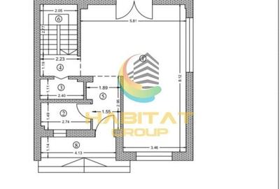 Casă individuală cu 3 camere cu Canalizare în Central - 4