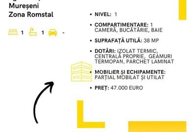 Apartament 1 camera -Tg. Mure? - Mure?eni - Zona Romstal - 1
