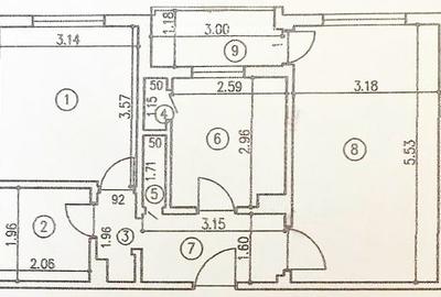 Apartament 2 comere, Stradal, Confort 1, Etaj 3, Decomandat, - 3