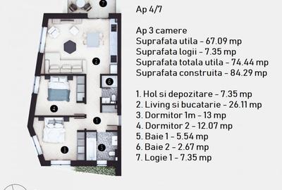 Apartament cu 3 camere decomandat în Doamna Ghica - 8