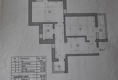 Apartament cu 2 camere semidecomandat în Brazda lui Novac - 15