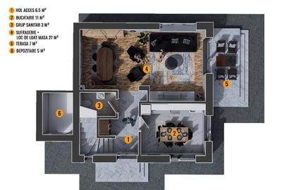 Casa 4 camere SmartEnergy complex centru Chiajna - 13