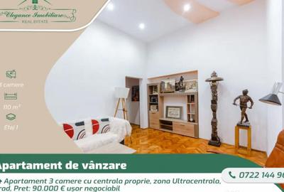 Apartament cu 3 camere semidecomandat, mobilat în Central - 7