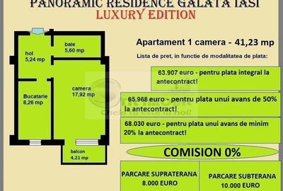 Apartament decomandat de vanzare in Iasi, Galata, 41,23 mp, bloc nou - 2