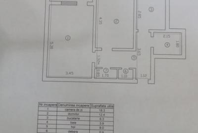 Apartament cu 2 camere decomandat în Tătărași