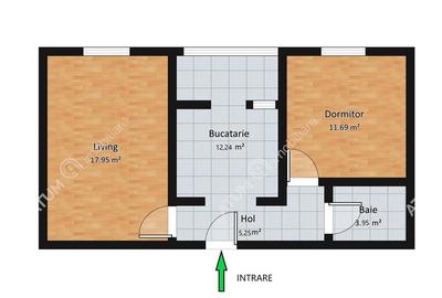 Apartament cu 2 camere decomandat, mobilat în Vasile Aaron - 8