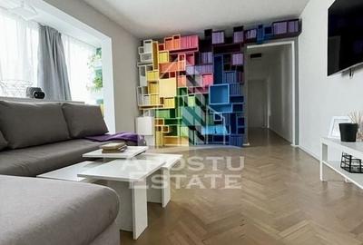 Apartament cu 3 camere semidecomandat, mobilat în Circumvalațiunii