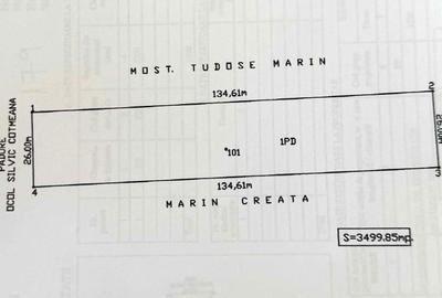 Teren de 10934 mp, în Morărești - 3