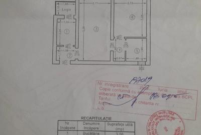 Apartament cu 2 camere semidecomandat în Central