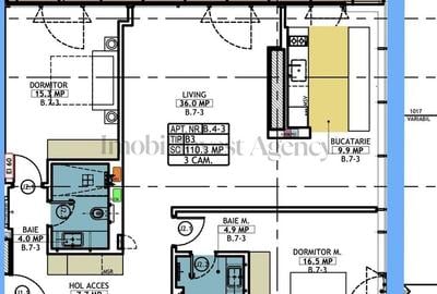 Apartament cu 3 camere de vanzare in Herastrau - 2