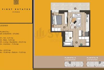 REA1021020 Apartament 2 camere First Estates Pipera - 4