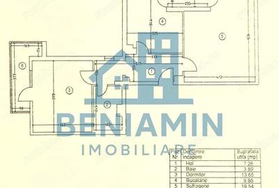 2 Decomandate-George Enescu-Bloc 1993-Suprafata 62mp-Centrala termica - 3
