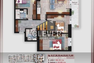 Apartament cu 4 camere decomandat în Theodor Pallady - 2