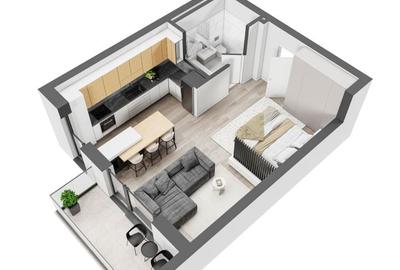 Aparatament 1 cameră + boxă la subsol inclusă în preț – doar la Ivory Residence - 6
