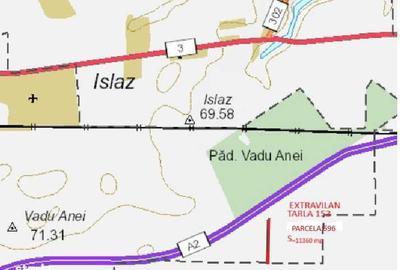 Teren de 11306 mp, în Brănești