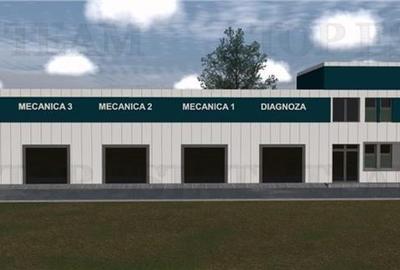 Hala industriala, pretabila, fabrica, productie, service auto, 2170mp teren, 596 - 2
