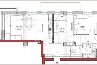 NOU, Apartament , 4 cam- 93,18mp+17,30 Terasa, Calitate Premium! Zona N-V Sibiu - 3