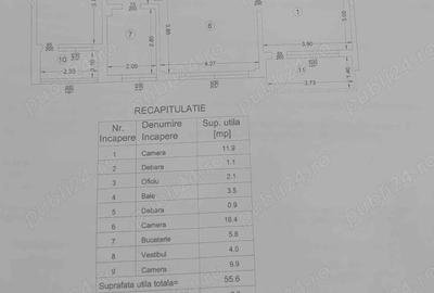 Apartament cu 3 camere semidecomandat în Central - 10