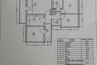 Apartament cu 4 camere decomandat în Central - 2