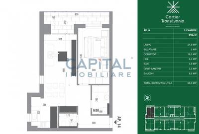 Comision 0%! Apartament etaj 2 zona Noua - 8