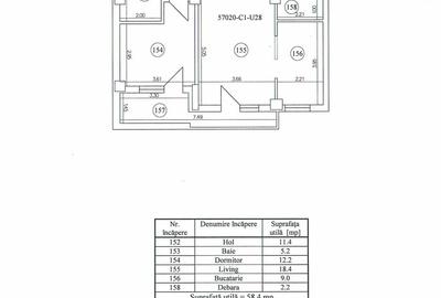 Apartament cu 2 camere decomandat în Obcini - 9