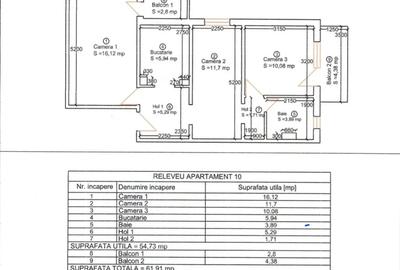 Vand apartament cu 3 camere, situat la etajul 2 din 4, in zona Lipovei - 1