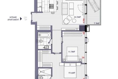 Apartament cu 3 camere, mobilat în Floreasca - 12