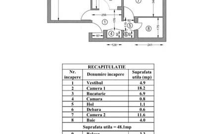 Apartament cu 2 camere decomandat, mobilat în Băneasa - 8